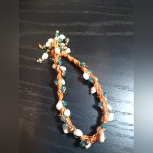 Handcrafted saddle knit braided pebble Bracelet